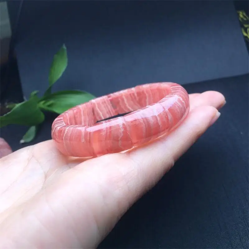 12.5MM Natural Red Lace Agate Jade Bangle Handcarve Crystal Bracelet Real Fashion Handring Fine Jewellery 1pcs