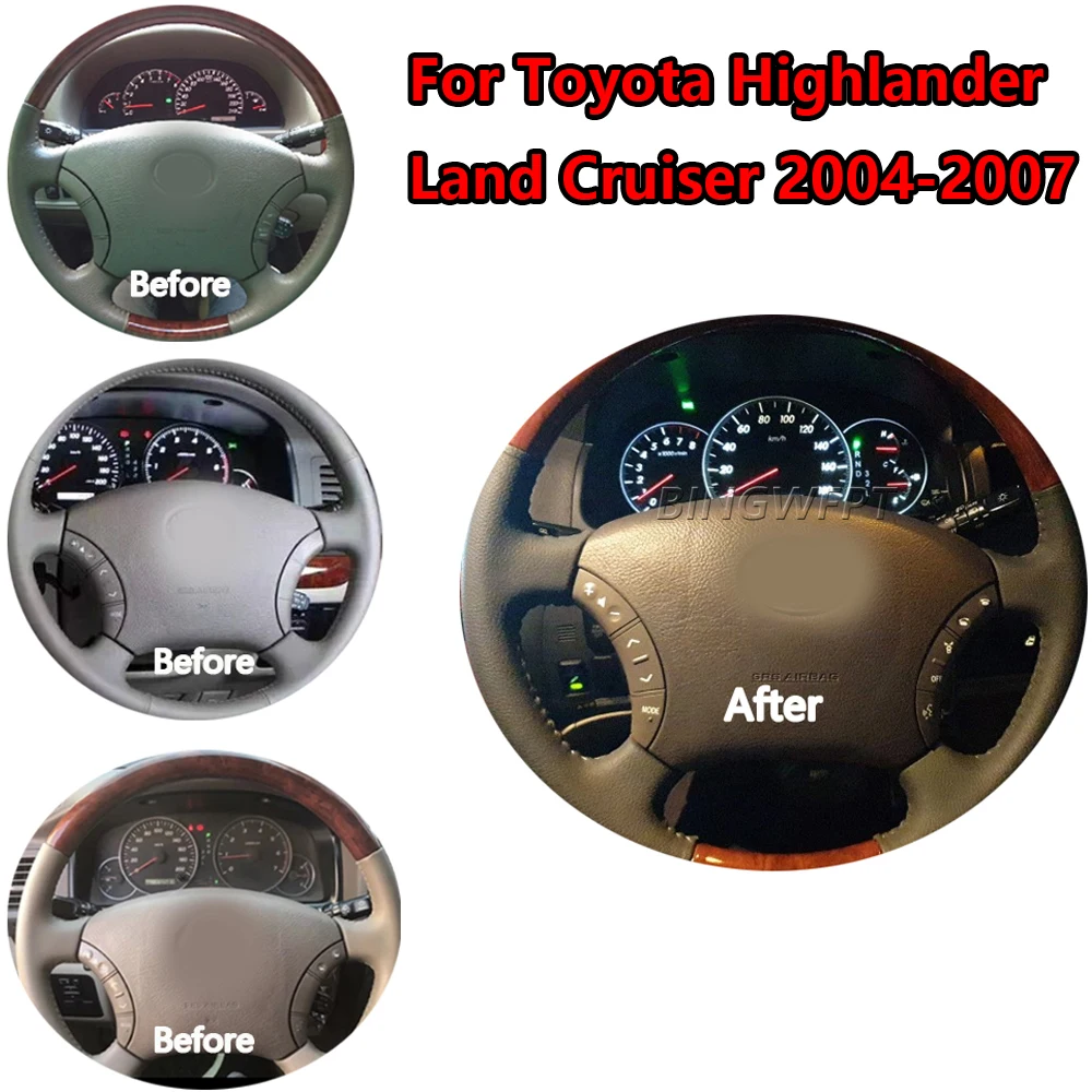 New Steering Wheel Control Button Switch 75B037 For Toyota Land Cruiser Prado 120 2004 2005 2006 2007 2008 2009 Car accessories view 5