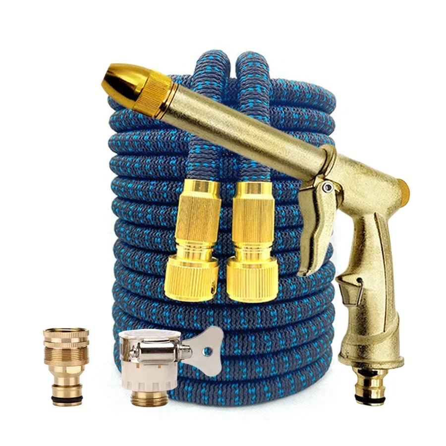 

High-pressure garden hose Gun set Multimode Sprayer Thickened Water Pipe Magic soft telescopic hose Car Wash water pipe Watering