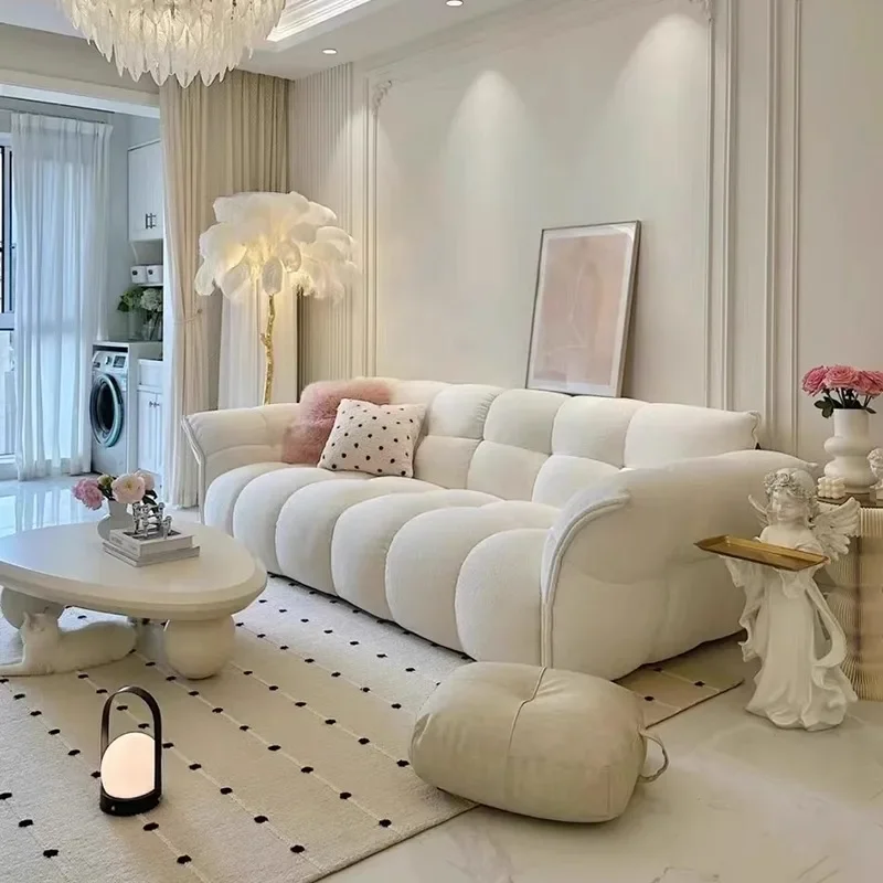 

European Minimalist Living Room Sofas White Create Cream Modern Living Room Sofas Tiny House Relaxing Muebles Hotel Furniture