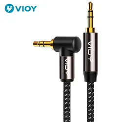 3.5mm Aux Cable 90 Degree Right Angle Jack 3.5mm Male To Male Stereo Audio Cord for IPhone Headphone MP3 Laptop Speaker Etc