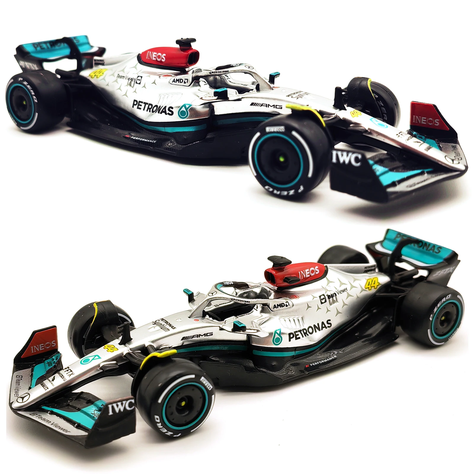 

Bburago 1:43 2022 F1 Mercedes Benz AMG Team W13 #44 Hamilton #63 Russell Alloy Luxury Vehicle Diecast Cars Model Toy For Adults
