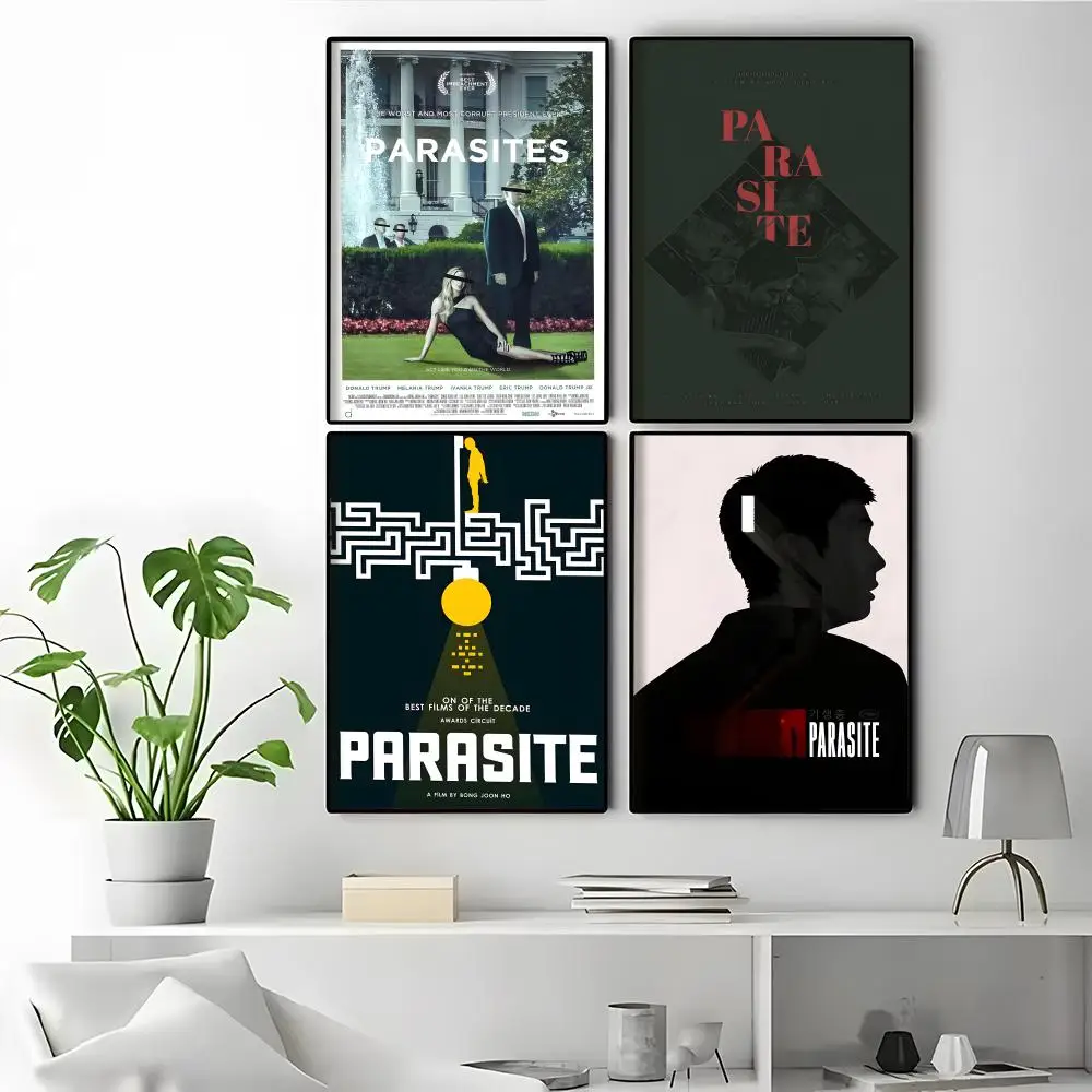 Korean Movies P-Parasite Trending Home Decor Classic Wall Mural Home Wall Decoration Poster