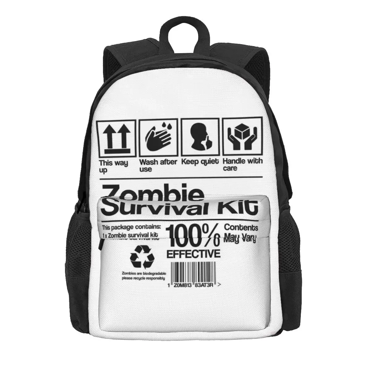 Zombie Survival Kit Backpacks Boys Girls Bookbag Children School Bags Cartoon Kids Rucksack Travel Rucksack Shoulder Bag