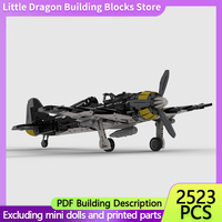 Focke-Wulf FW-190 WW2 Military Fighter Jets Model MOC Building Bricks War Equipment Modular Holiday Assemble Children Toys Suit