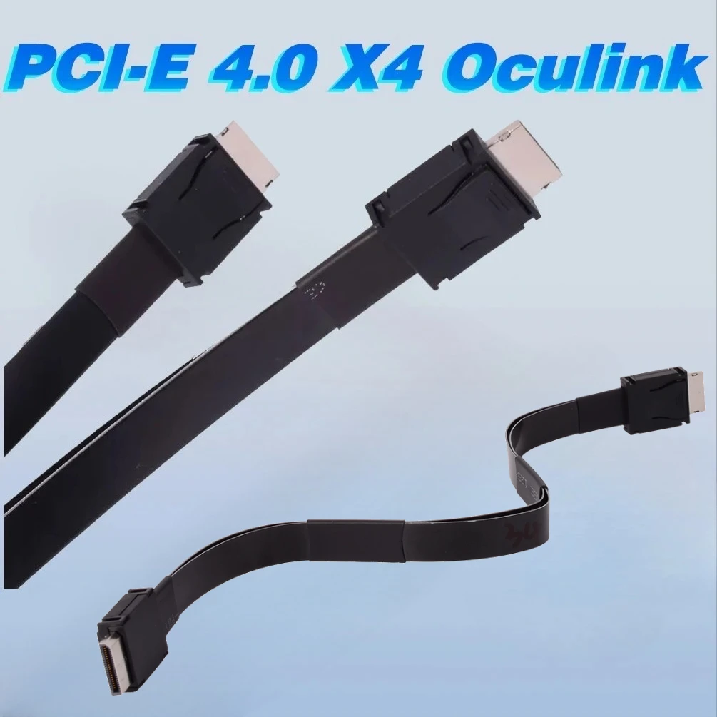 PCIe 4.0 x4 SFF8611 Male to Male for External GPU Dock Graphics Card PC Laptop Server Transfer Cable for Oculink Cable 25cm 50cm