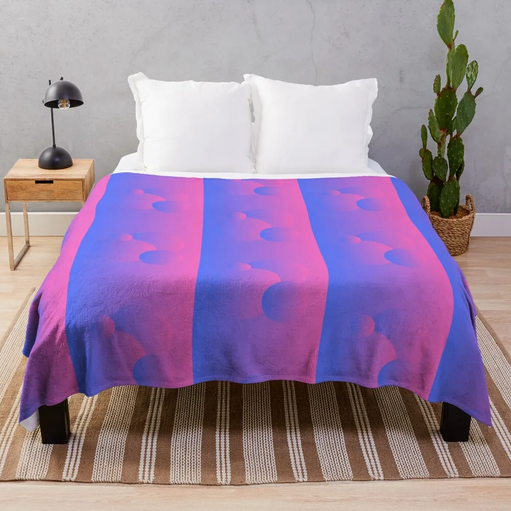 

purple pink abstract circles Throw Blanket cosplay anime blankets ands Cute Vintage Blankets