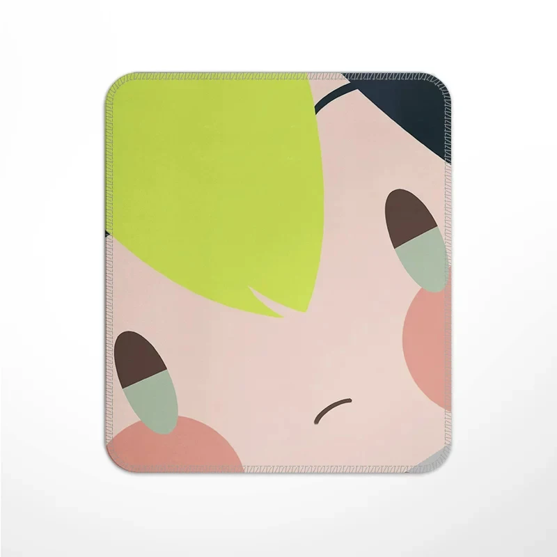 Popular H-Hatsune Cute Miku Small Mouse Pad PU Leather Non-Slip Mousepads Game Play Mat for Notebook PC Computer