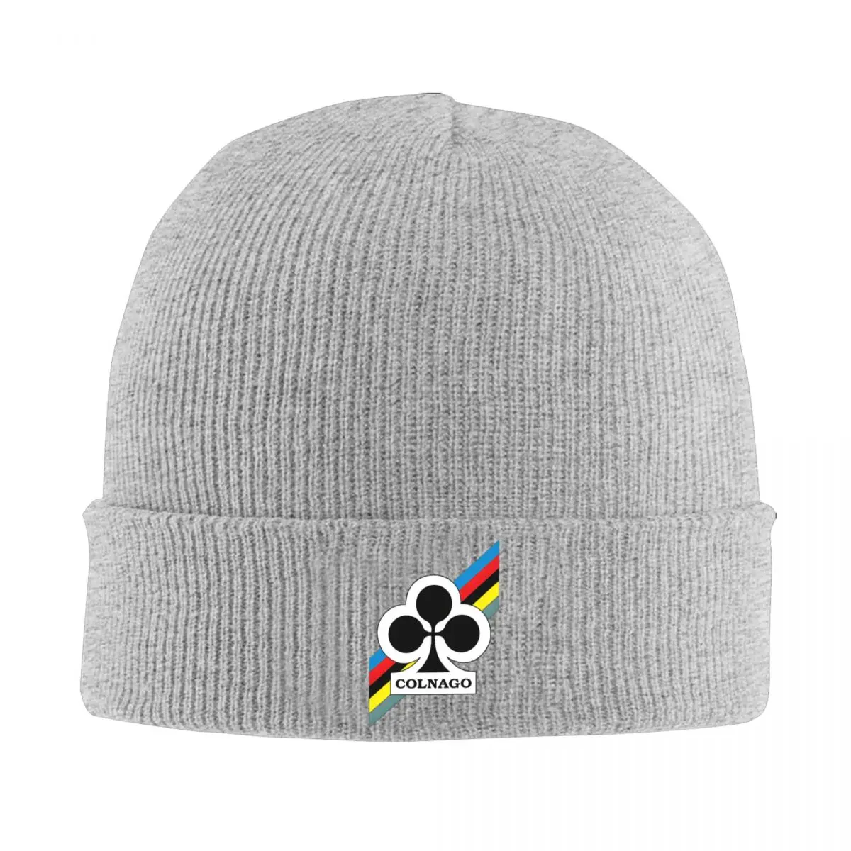 Colnago Fashionable Acrylic Knit Beanie with Ribbed Design, Warm Winter Hat for Men and Women, Lightweight and Comfortable