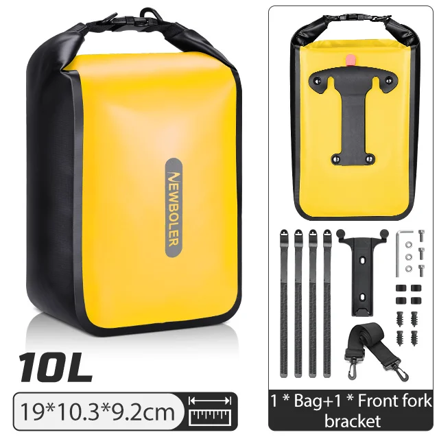 NEWBOLER 10L Große Kapazität Fahrrad Tasche Wasserdichte Elektrische Jagd Fahrrad Tasche Fahrrad Quick Release Gabel Tasche Fahrrad Hinten Sitz Tasche