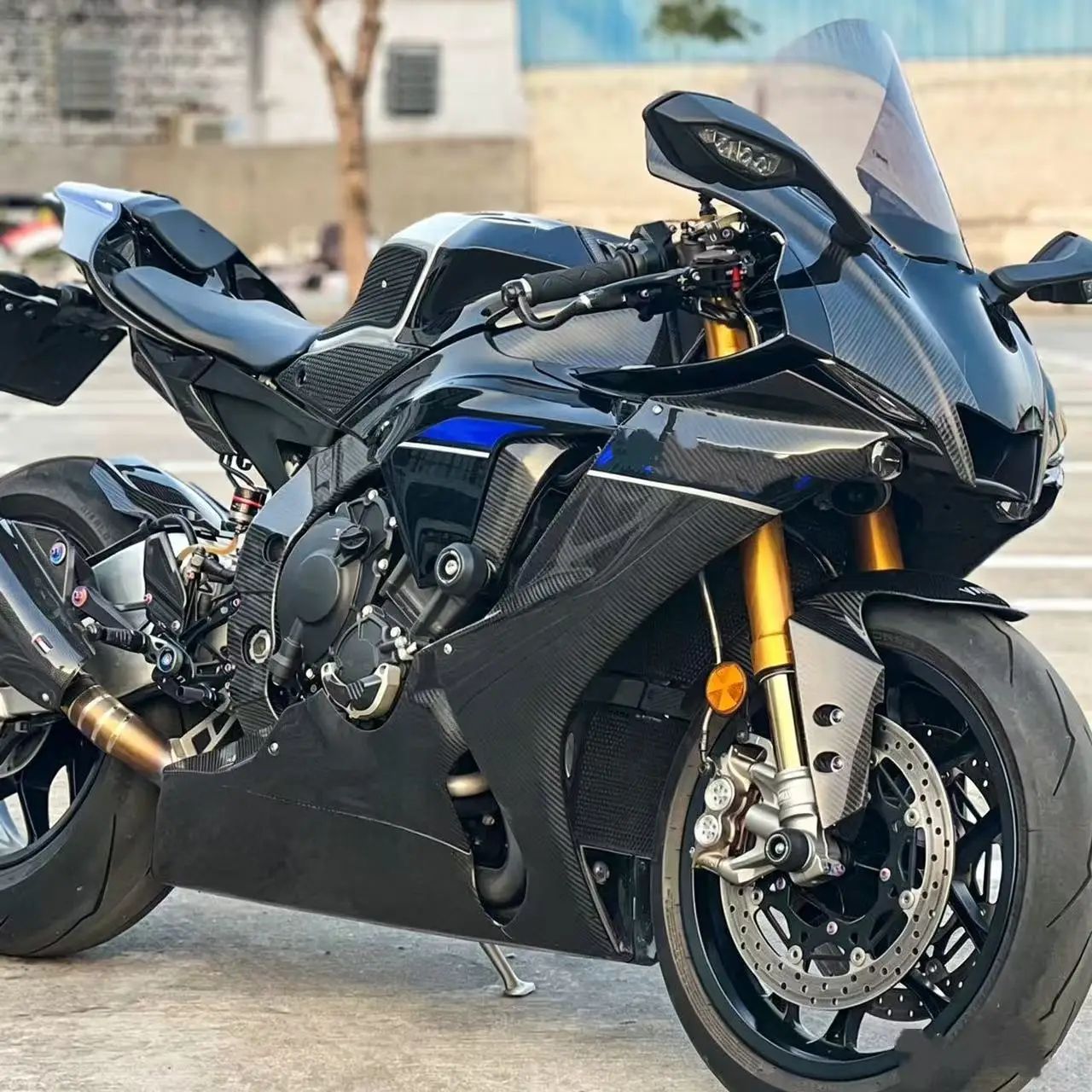 Suitable for Yamaha R1 R1M 2015 16 17 18 2019 motorcycle modification carbon fiber shell fairing accessories mudguard