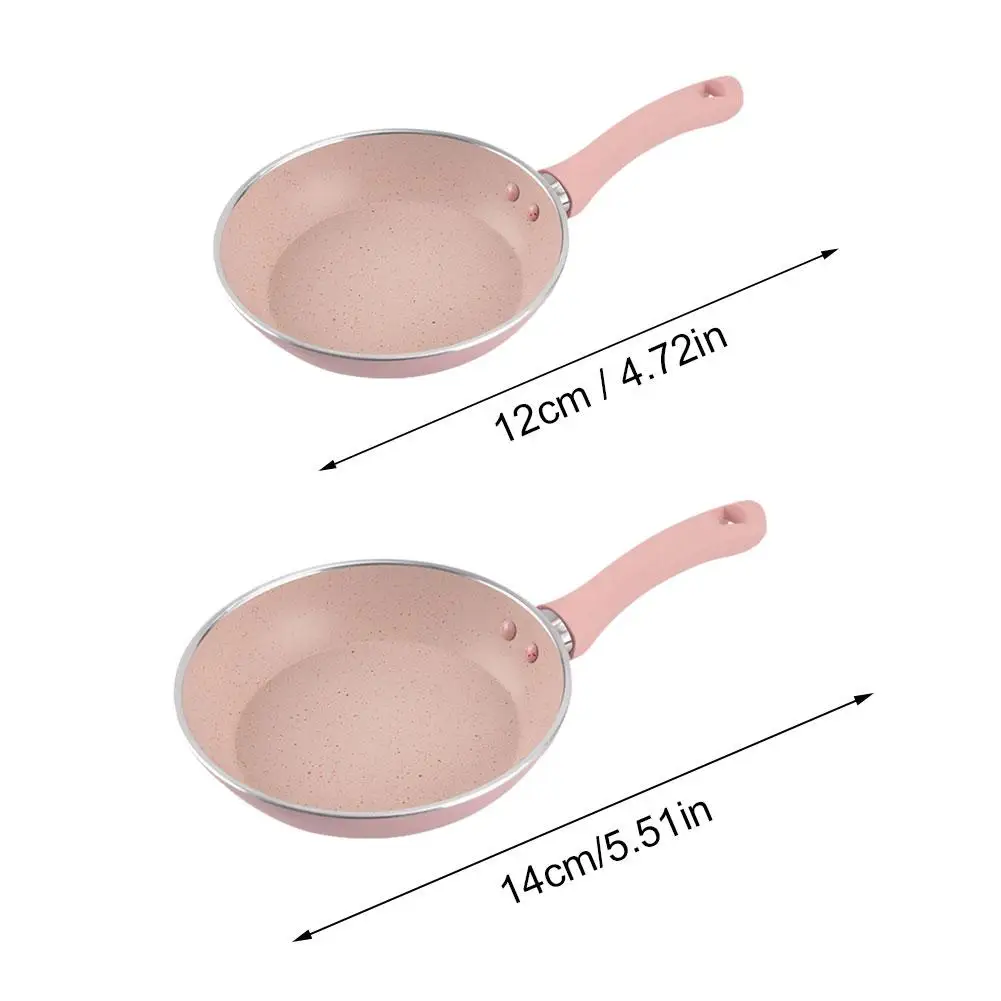 

Мини-сковорода 12/14 см, стальная сковорода с антипригарным покрытием, кастрюля, кастрюля, розовая сковорода для яиц, посуда, кухонная посуда