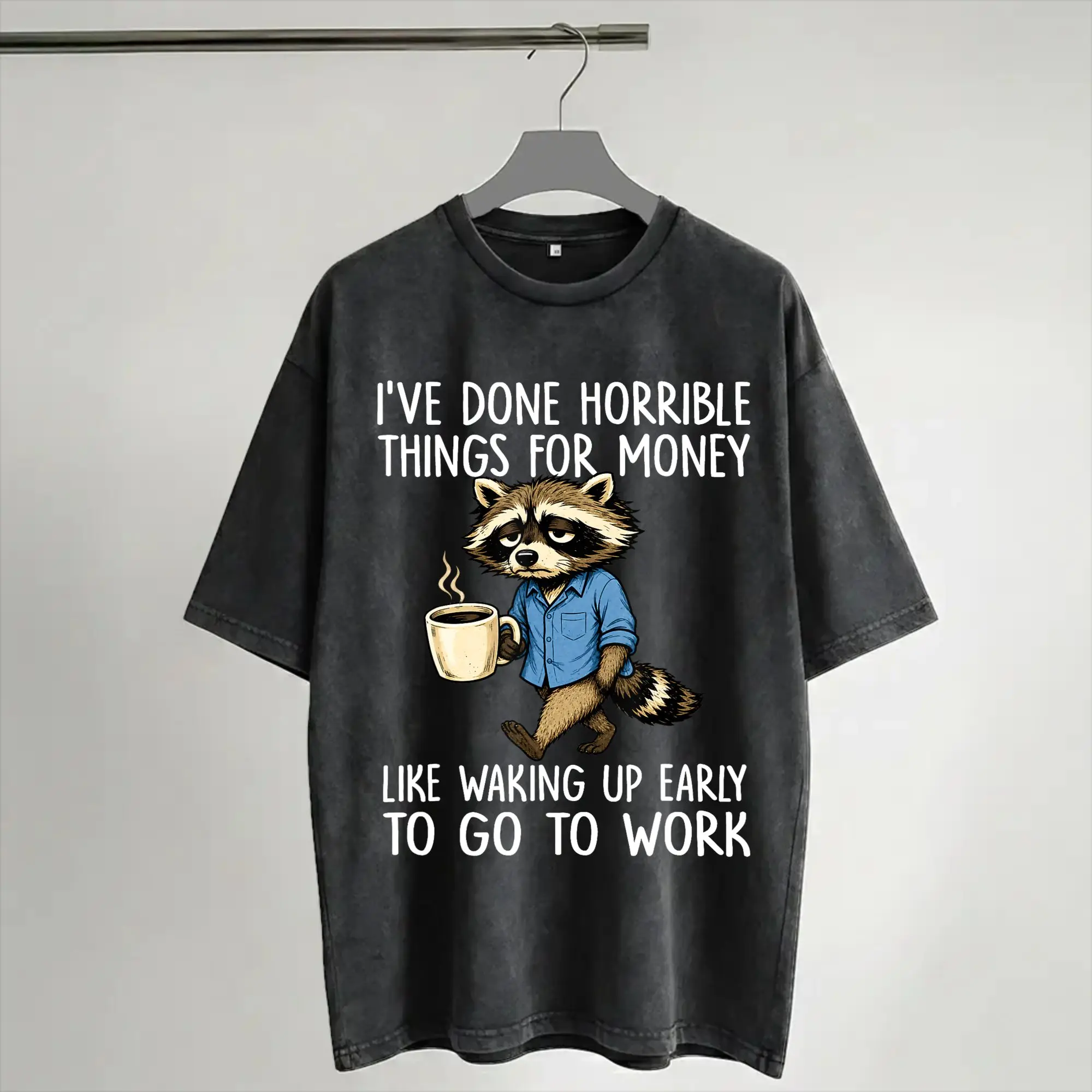 Summer I've Done Horrible Things for Money  Washed Shirt Outfit Harajuku T-Shirts  for Men Women Tees