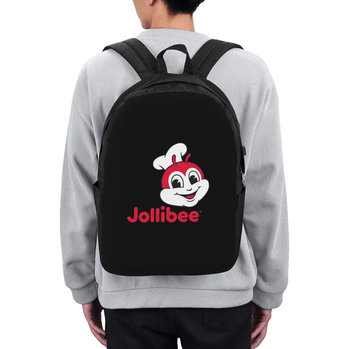 

Retro Jollibee Backpack Travel Notebook Bag Computer College Student School Bag Laptop Shoulder Bags for Men Women