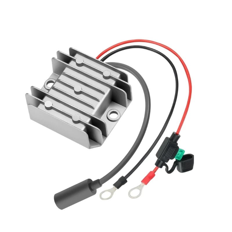D5BE 12V to 30V Power Converter Cable 3.5A 105W with Battery Terminals and Output End for Boat Vehicle Solar Battery Power Use