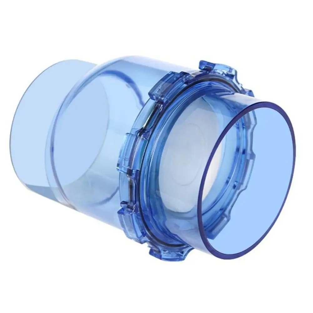 50mm Flap Check Valve Transparent Design Movable Valve Non-return Valve UPVC Material Anti-backflow Flap Valve Effluent Control image 3