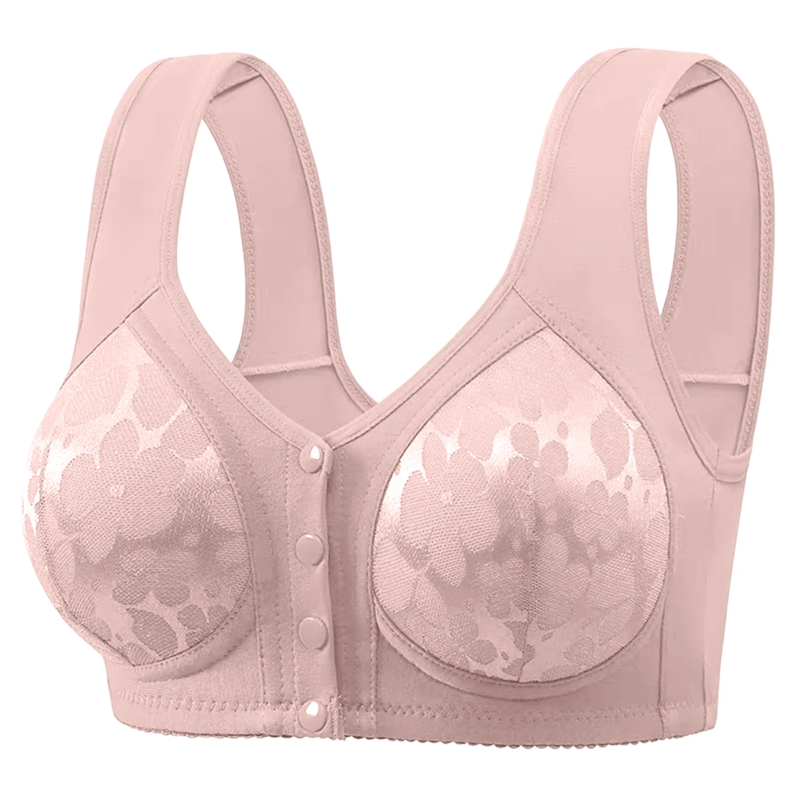 Reggiseno Taglie Forti Reggiseno Senza Fili Con Chiusura Frontale Reggiseni Di Supporto Comodi Reggiseno Non Imbottito Senza Cuciture Reggiseni Infermieristici Morbidi Ed Elasticizzati