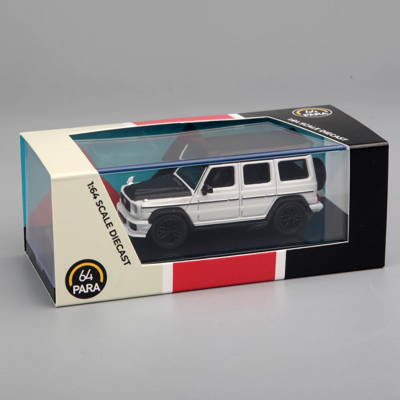 PARA 1:64 LBWK G63 Red Black / White Black Diecast Model Car