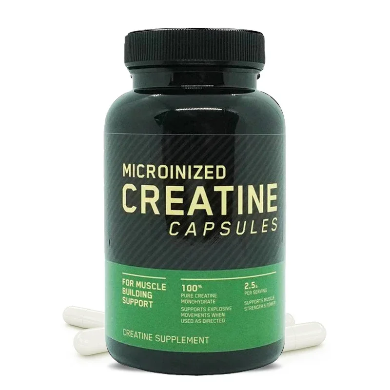 Creatine Monohydrate Capsules Improve Energy Endurance Performance Enhance Athletic Muscle Growth Whey Protein for Gym 60 pieces