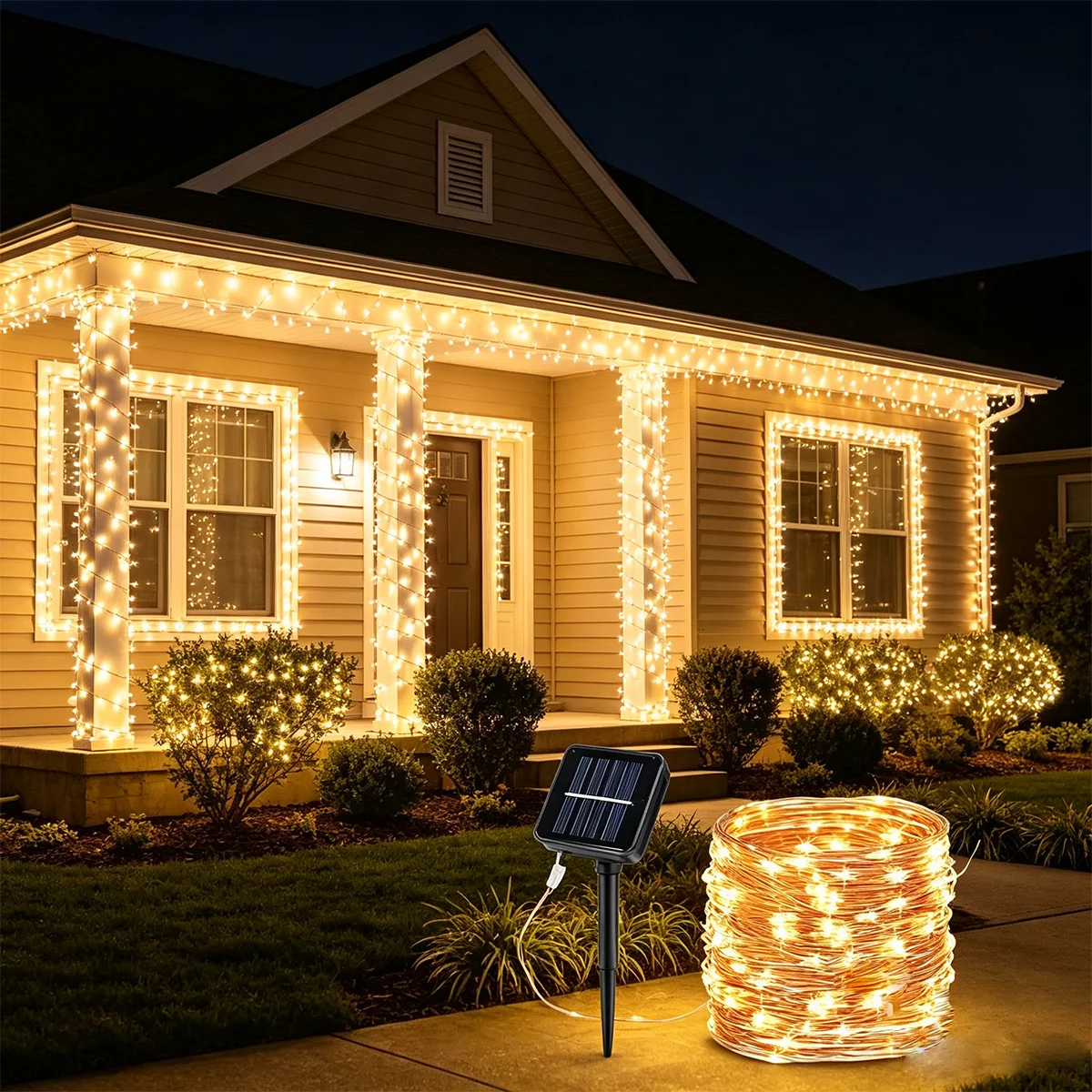 Solar Fairy Lights Flexible Co - огляд і ціна Outdoor Lighting On Trees