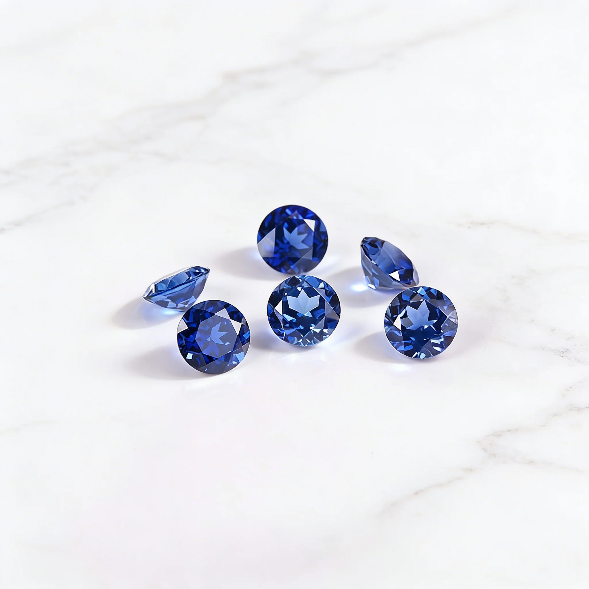 Top Quality Royal Blue Lab Grown Sapphire Loose Gemstones Ideal for Artisan DIY Jewelry Making Fit for Rings Earrings Necklaces