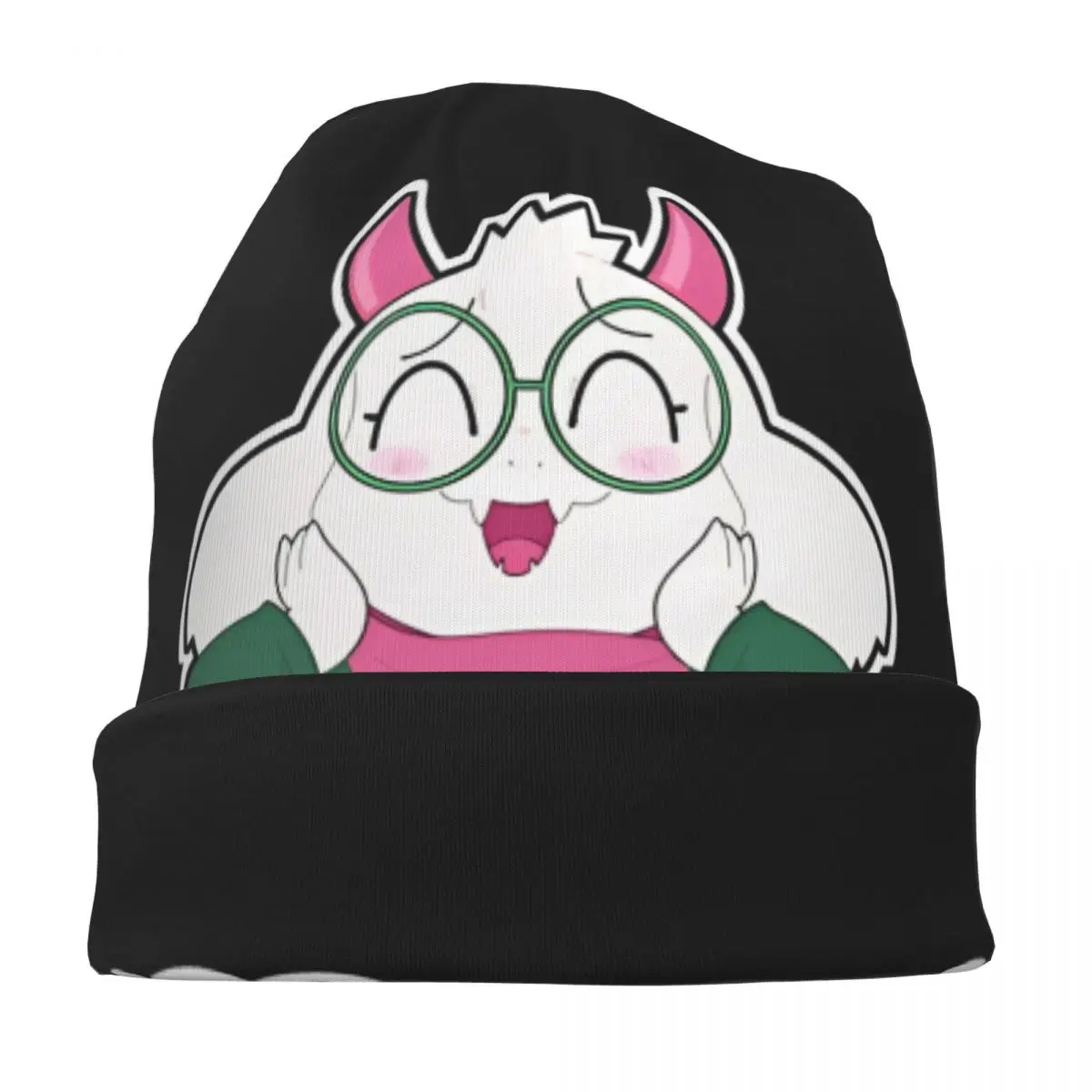 Cute Fluffyboy! Cap Deltarune Cool Unisex Outdoor Skullies Beanies Hats Summer Warm Head Wrap Bonnet