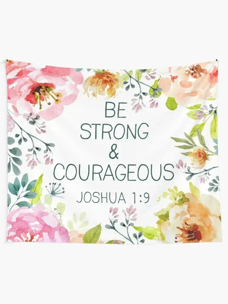 Be strong & courageous Tapestry Decoration For Home Bedrooms Decorations Tapestry