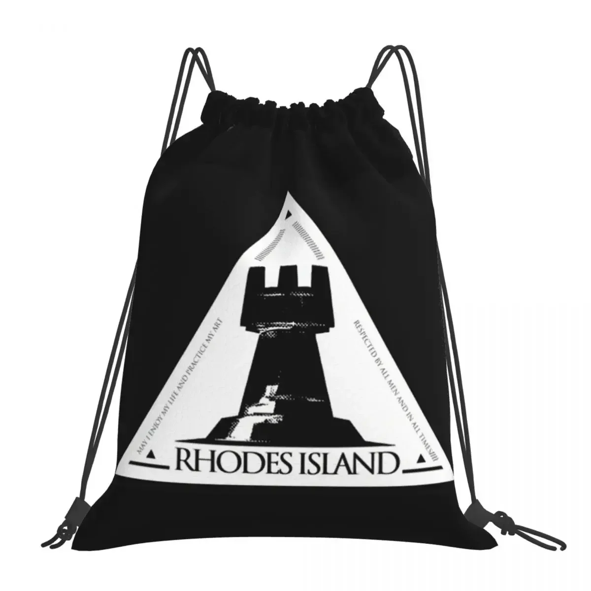 

Arknights Rhodes Island Emblem Backpacks Drawstring Bags Drawstring Bundle Pocket Sports Bag BookBag For Travel School