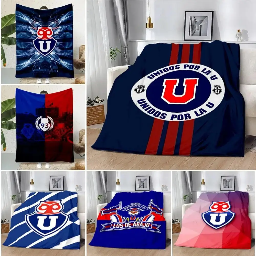 Chile Football University bedruckte weiche, warme Überwurfdecke für Zuhause, Reisen, Picknick, Geschenke