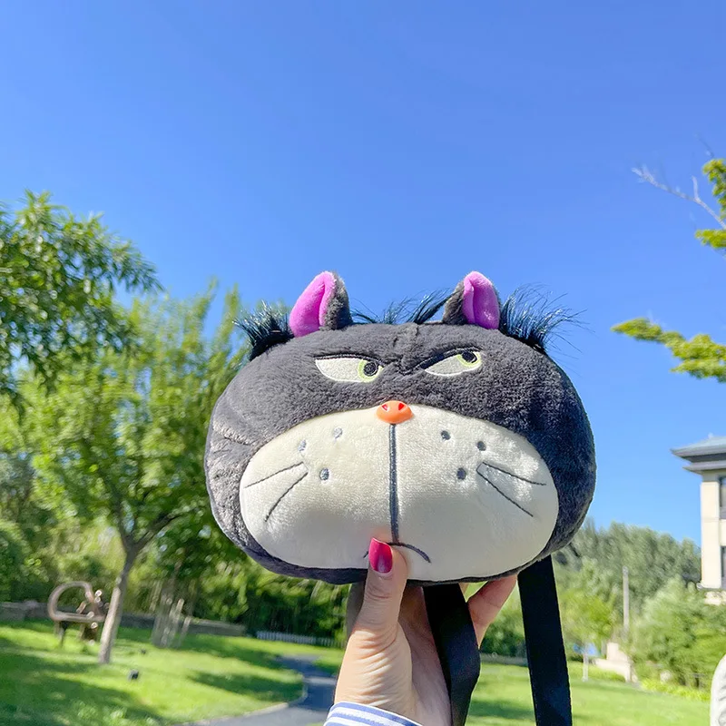 Disney Kawaii Lucifer Anime Plush Toy One Shoulder Bag Cartoon Cute Girls Handbag Leisure Portable Plushies Doll Backpack Gifts