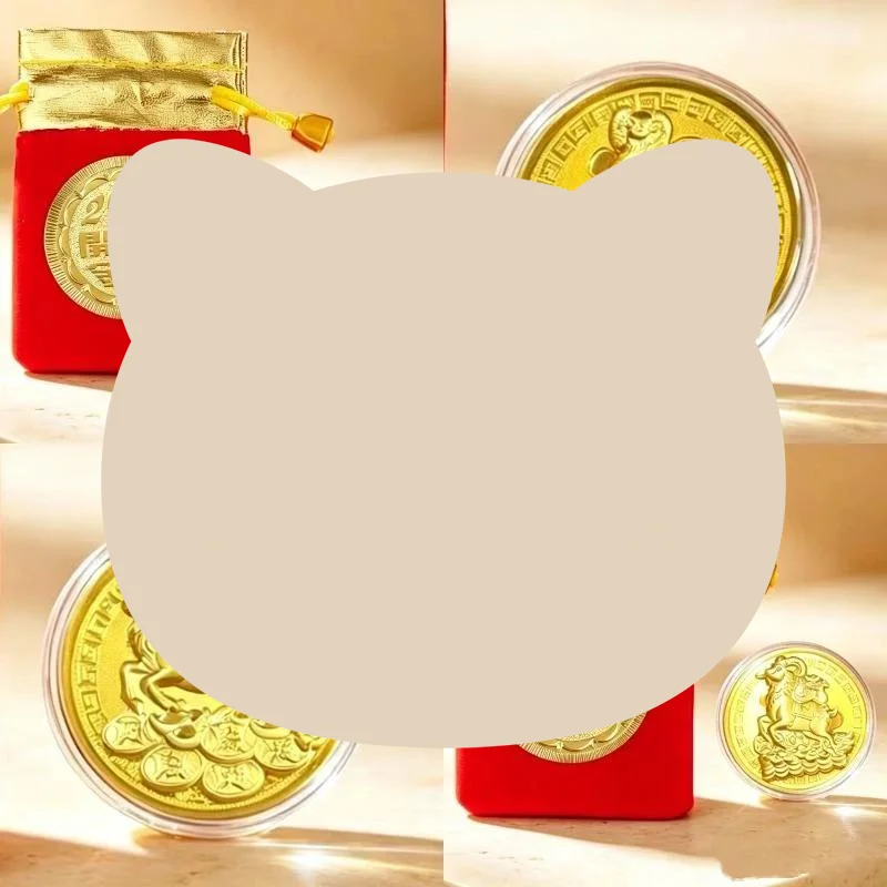 2027 Chinese Year Of The Sheep Good Luck Metal New Year Decor Ornament For Home Spring Festival Decoration Supply For Daily Use