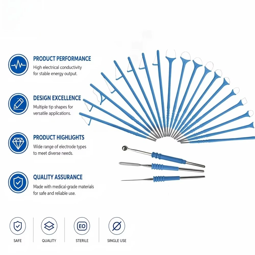 Disposable Diathermy Triangle Electrode Active Surgical Electrode