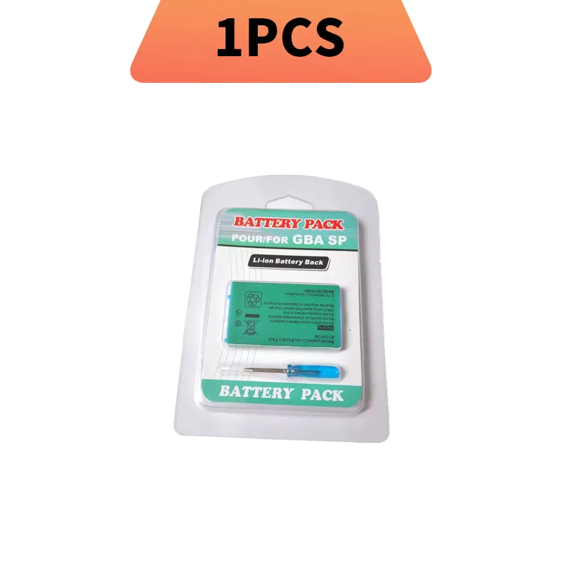 Nieuw Voor Game GBA SP 850mAh Oplaadbare Lithium-ion Batterij & Schroevendraaier Kit voor Boy Advance/GBA SP Vervangende Batterij