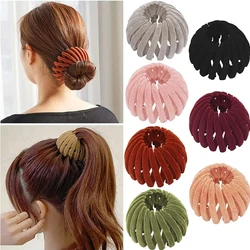 2Pcs Ponytail Hair Clips for Women Bird Nest Shaped Hair Claw Girls Simple Hairpin Lazy Braider Tool Women Hair Accessories