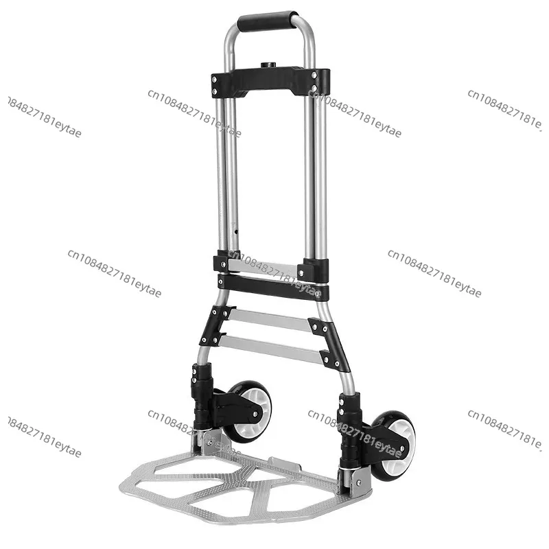 Load Capacity 90KG Car Mounted Handcart Foldable Trolley Climbing Stairs Upstairs Cargo Transport Folded Trolley with Wheel