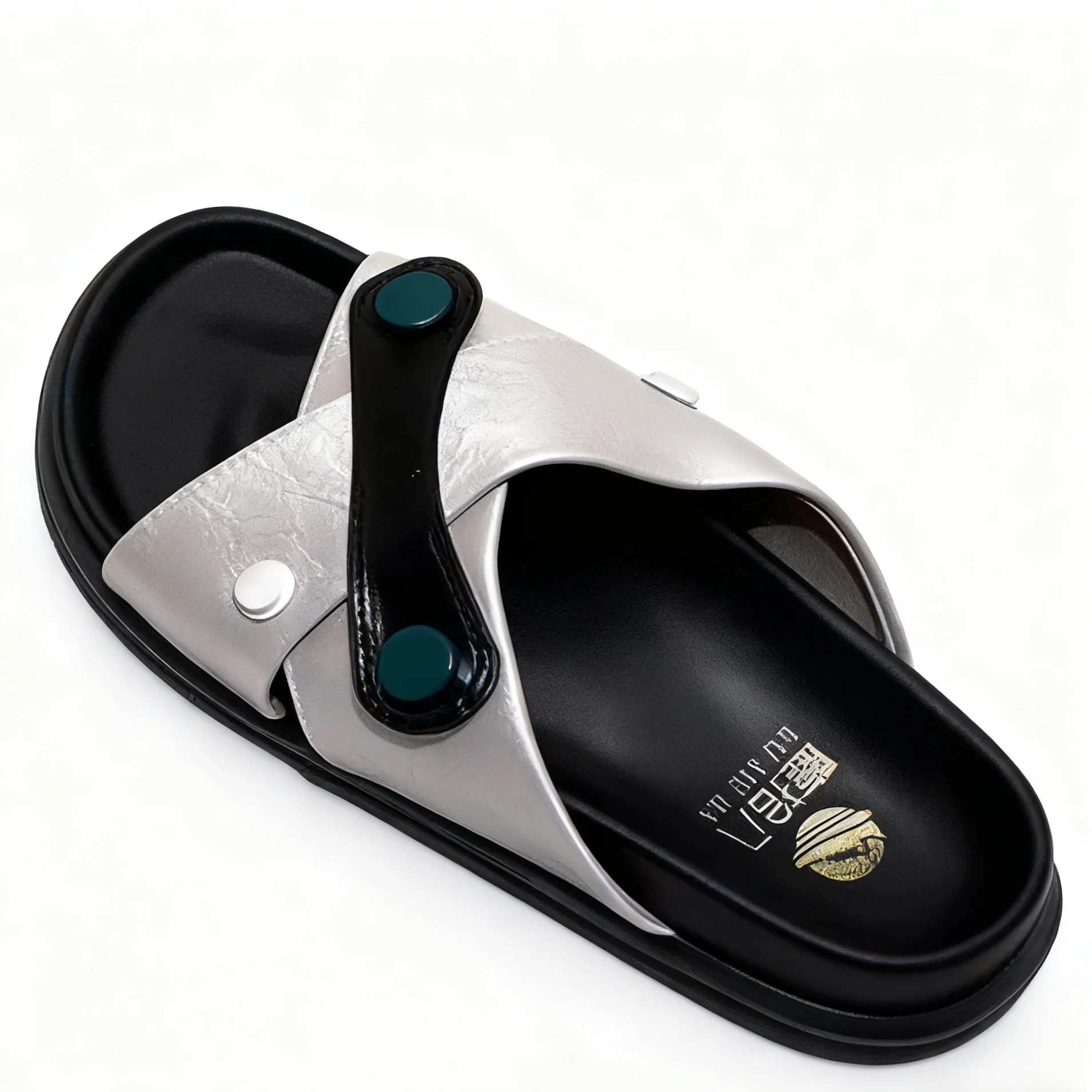 

Minimalist Color-Block Casual Cross-Strap Platform Slides Flat Slip-On Sandals Woman's Slides