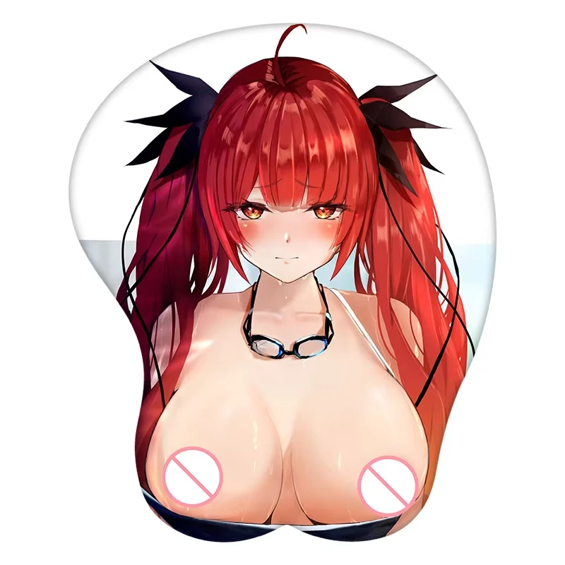 Honolulu-3D Anime Mouse Pad, Descanso De Pulso, Silicone Sexy Creative Gaming Mat, Presente