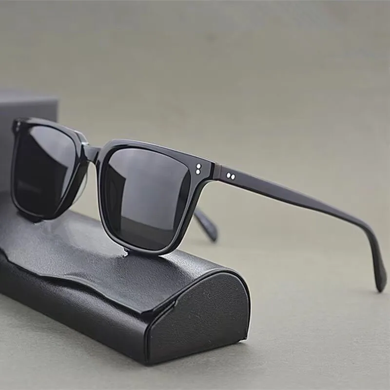 

TR90 Polarized Sunglasses Men Women Vintage Tortoise Black Sun Glasses Square Sunglasses Male Shades Female Night Vision Goggle