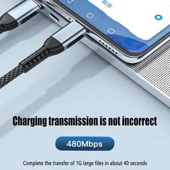 כבל טעינה מהיר במיוחד מסוג USB C PD240W 100W סוג C לאייפון 15 שיאומי MacBook Pro עם שבב E-Marker 10 best sales מטען c - №10