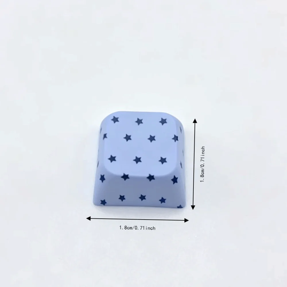 5 Pcs Handmade Craft Polka Dot Keycaps Push Button Switch Stress Relief Function Switch Tester Keychain Key Ring Style - view 6