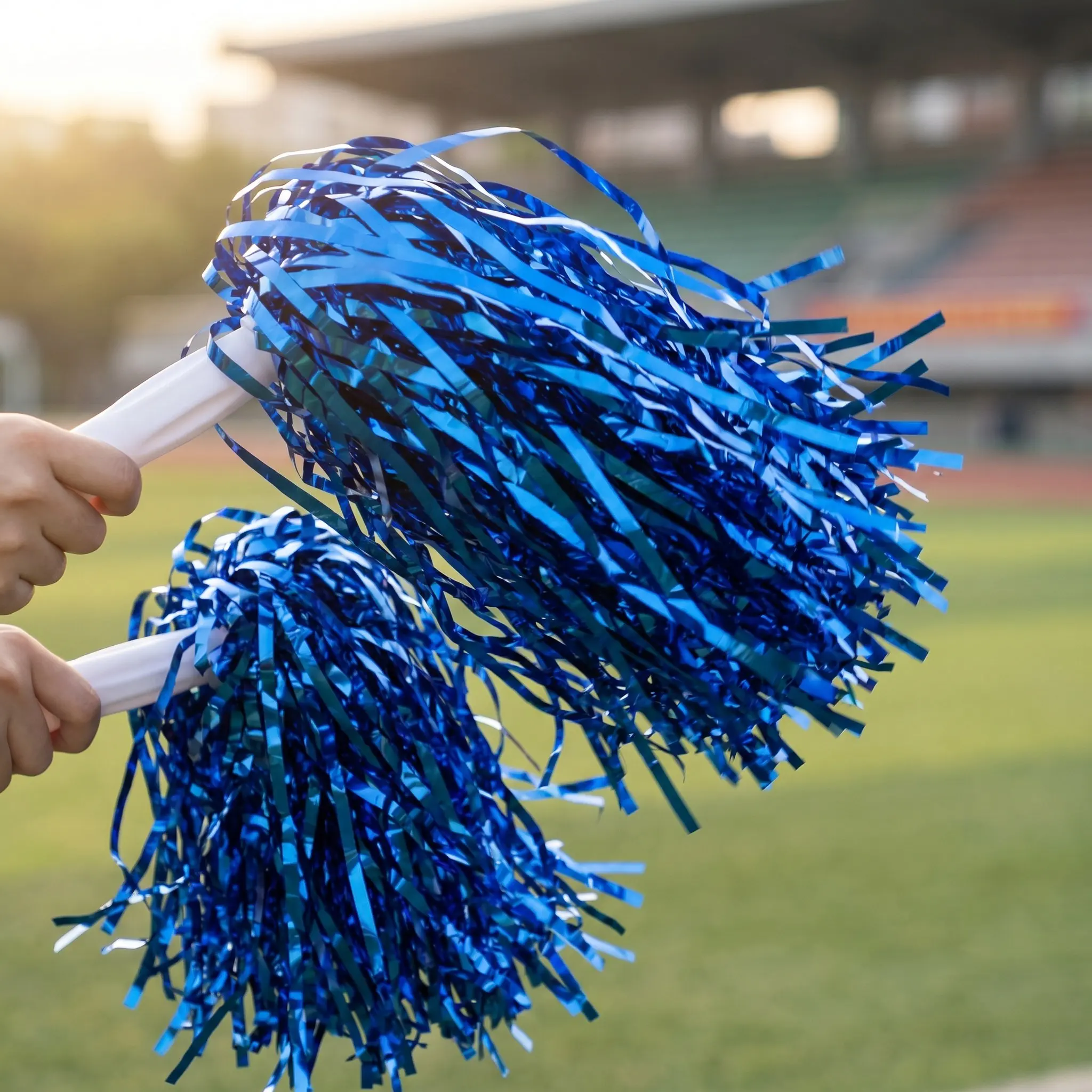 

1Set Minimalist Cheerleading Pom Poms Inflatable Sticks Hand Clappers Cheering Tools for Sports Events Inflatable Stick