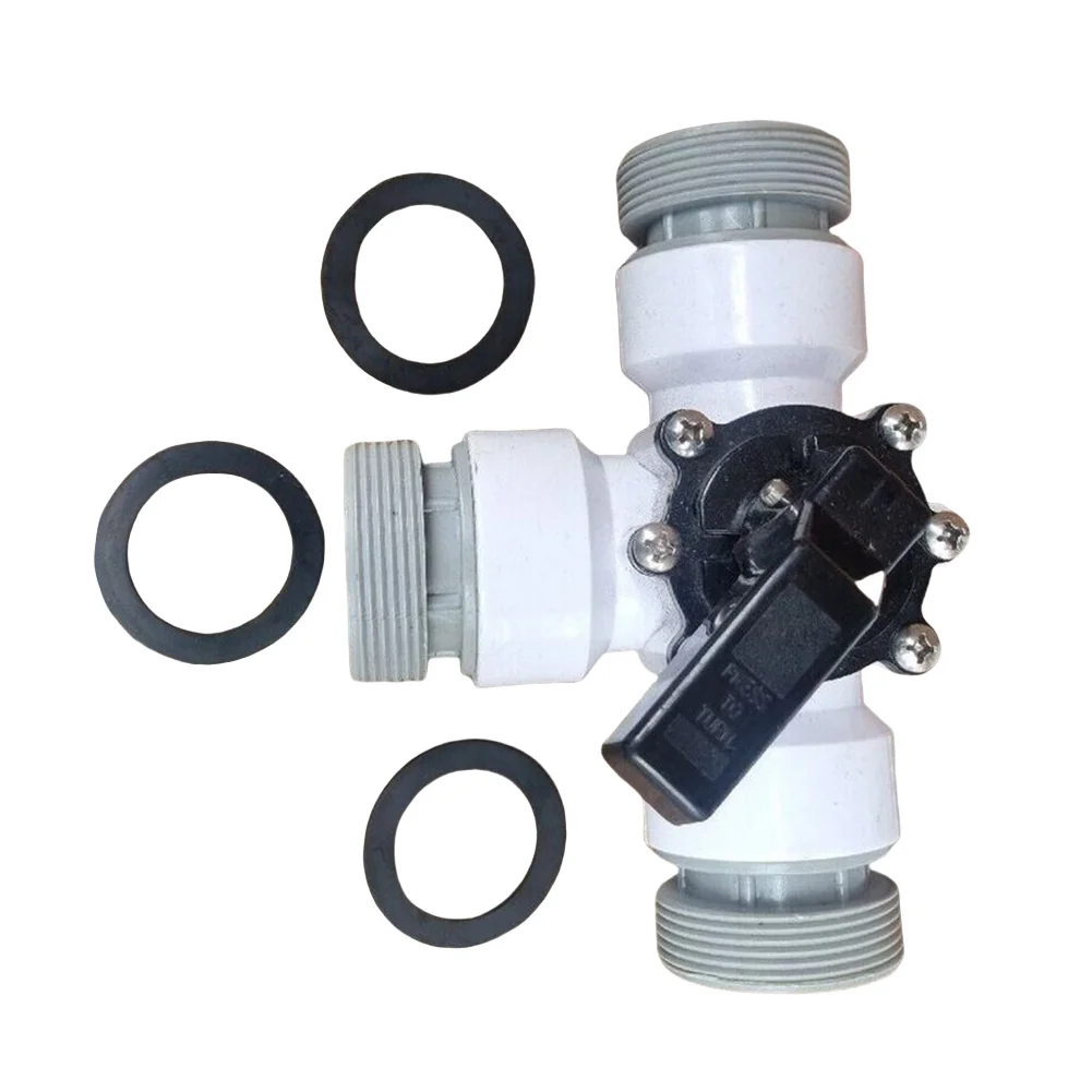 3 Way Pool Pump Valve Boiler Water Flow Control About 1.5 Inch 3-Way Shutter Valve Compatible With Pool Equipment