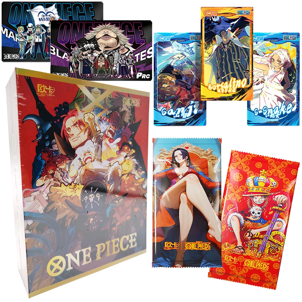 

One Piece Collection Card Fantasy Anime HD Craft Rare Protagonist Group Flowing Sand Card Children's Christmas Family Gift Toy