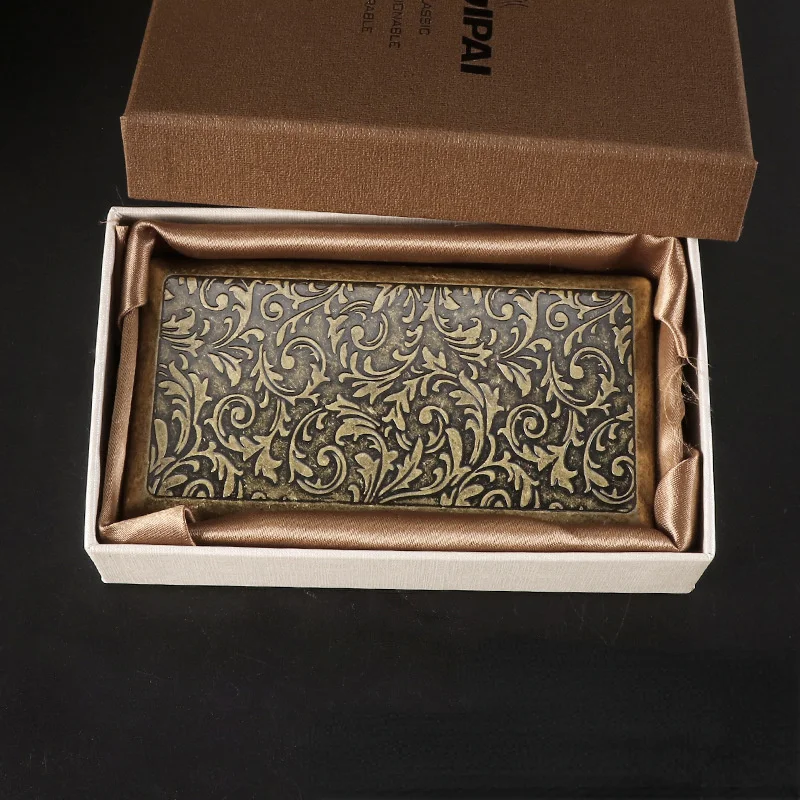6 Styles Retro Distressed Slim 20 Stick Cigarette Case Unisex Cold Rolled Sheet Storage Box Couple Birthday Travel Gift - view 2