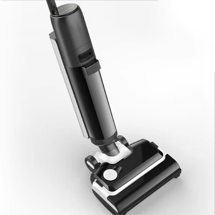 

Self-Cleaning Upright Wet-Dry Vacuum Cleaner with Voice Assistant Features Brushless Motor for Household and Hotel Use