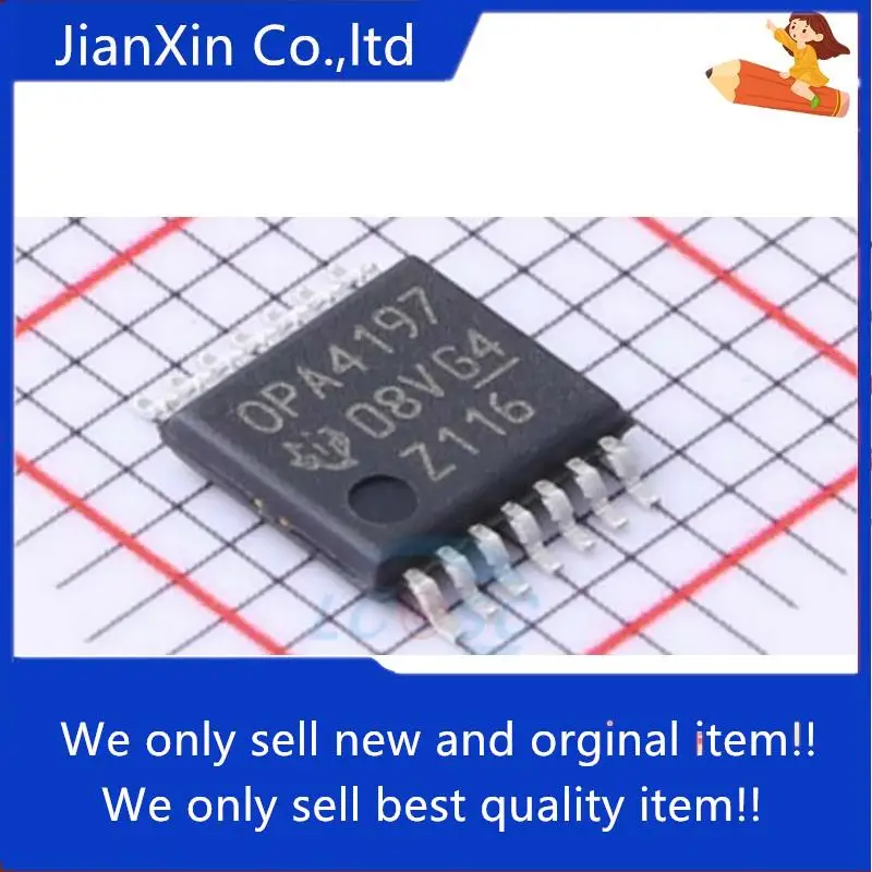 

10pcs orginal new OPA4197IPWR TSSOP14 four-way general-purpose amplifier full swing output op amp