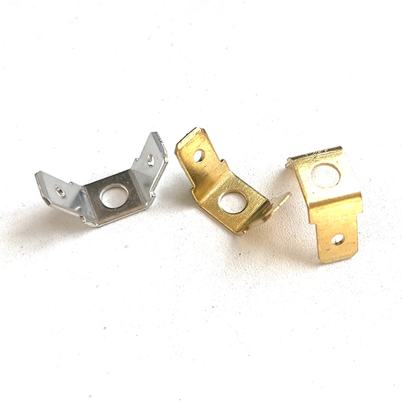 10/50 Pcs 6.3 MM Double Connector Bevel Inserts 250 Bilateral Capacitance Connecting Terminal Right Angle DJ6126-C6.3