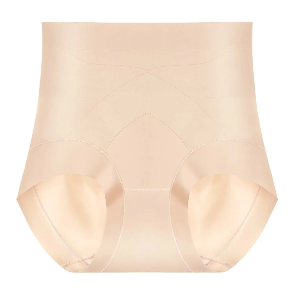

Thin Shapewear Panties High Waist Tummy Control Underwear Butt Lifter Briefs Skin Color Belly Contracting Postpartum Body Shaper