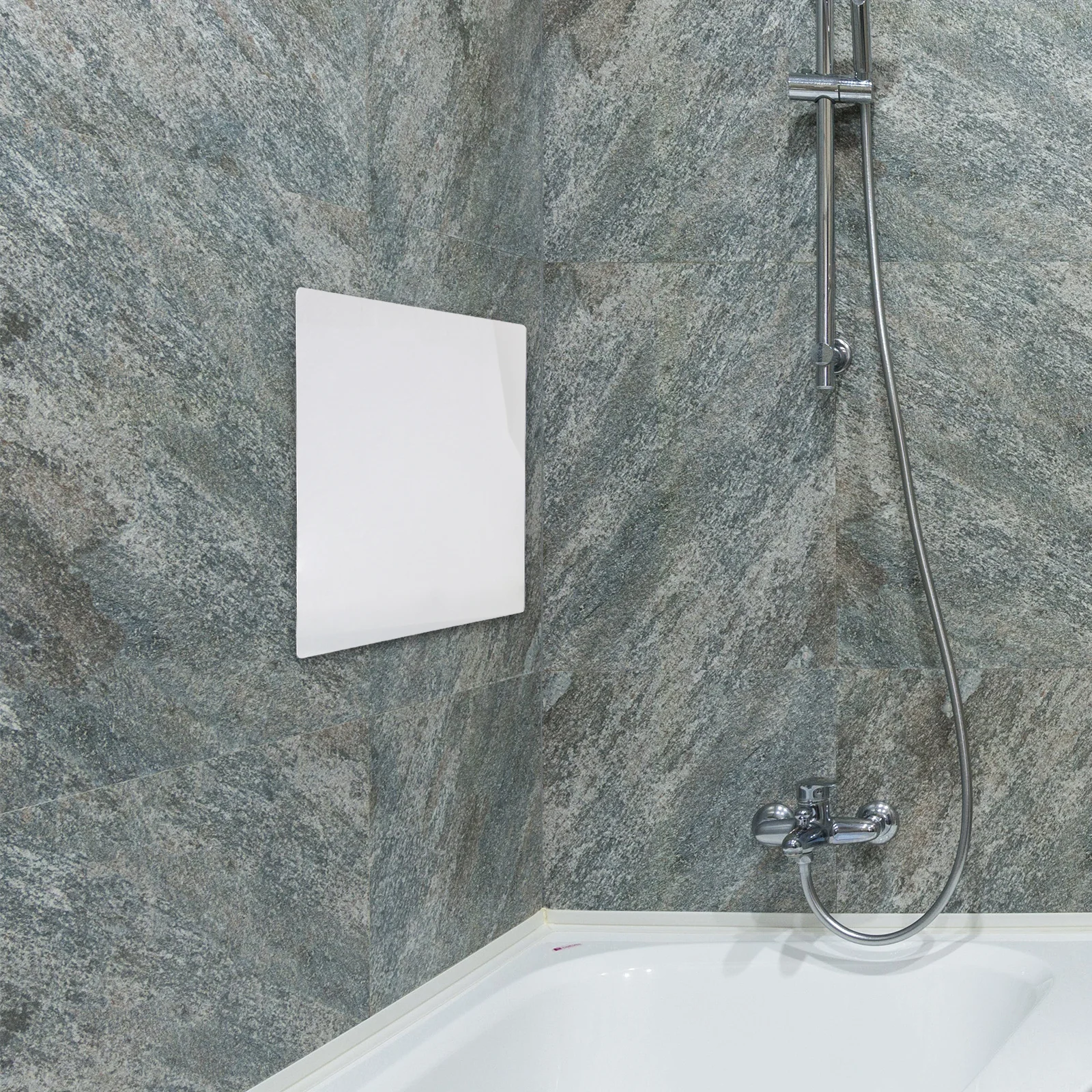 

2Pcs Adhesive Acrylic Mirror Sheet for Wall Bathroom Bedroom Non Breakable Household Mirror Stylish Minimalist Design Functional