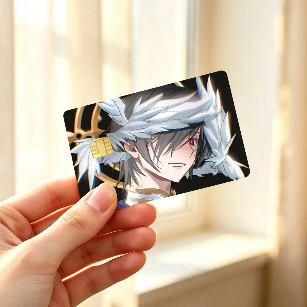 Anime CODE GEASS Lelouch Rebellion Credit Card HD Stickers Premium matte film effectively prevents fingerprints daily abrasion